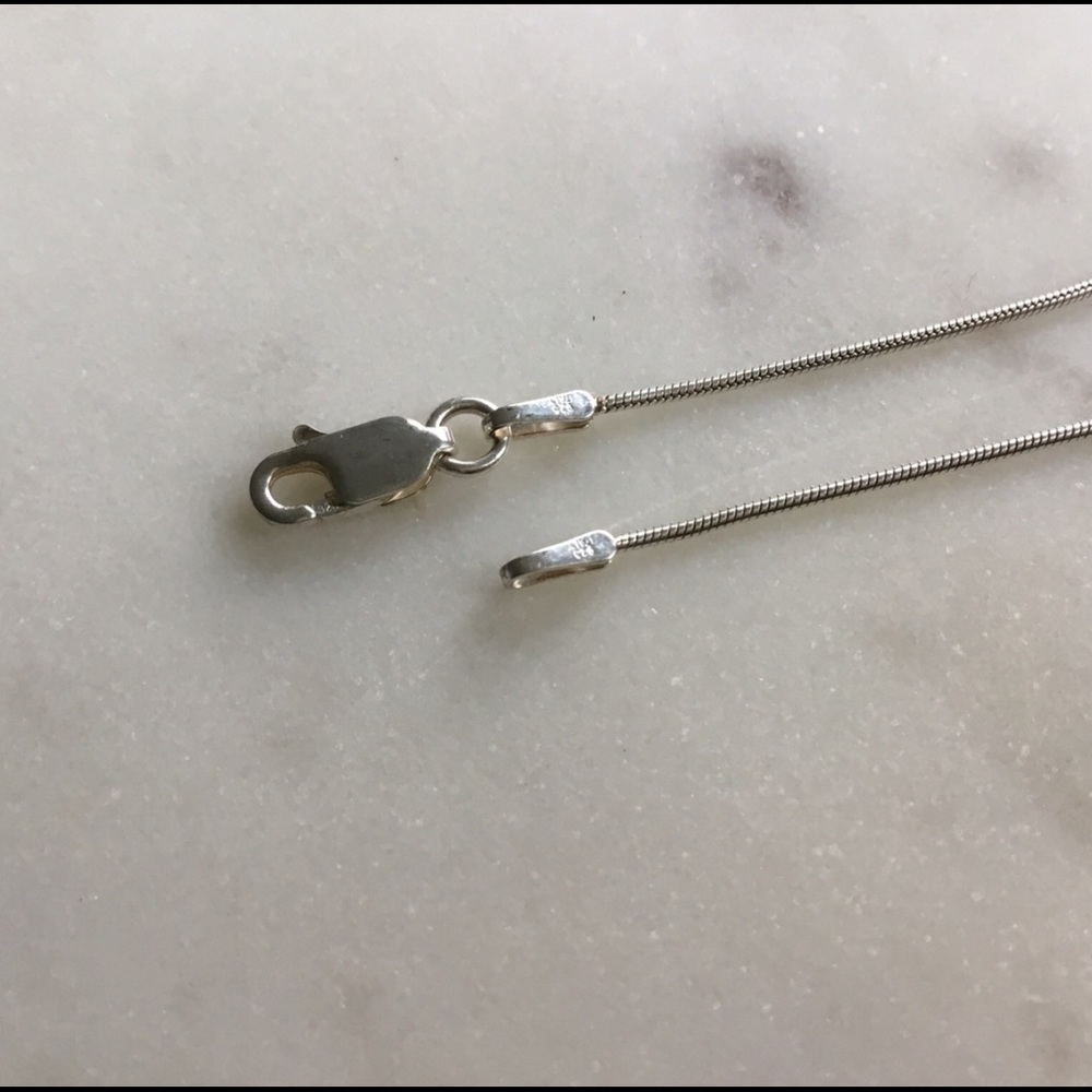 Sterling Silver Wave Necklace - Picture 12 of 12